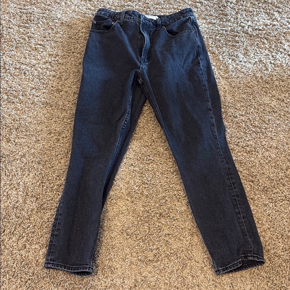 Abercrombie & Fitch Women's Skinny High Rise Curve Live Jeans - Faded Black